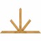 Ekena Millwork Saratoga Rough Sawn Timber Gable Bracket, Western Red Cedar, 72"W x 45"H x 4"D x 4"F, 15/12 Pitch GBW072X45X0404SAR00RWR - alternate 1